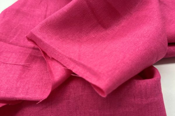 Лен с вискозой Фуксия